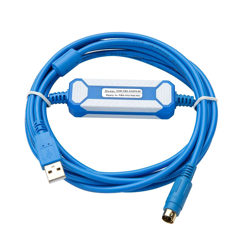 Kabel USB-FBS-232PO-9F 2.5 m pozłacany, niebieski